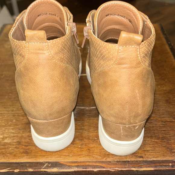 DREAM PAIRS Women’s Platform Wedge Sneakers Ankle Booties 2.5” heel - Picture 4 of 7